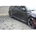 Накладки сплиттеры на пороги Вариант2 на Audi RS3 8V Sportback рестайл